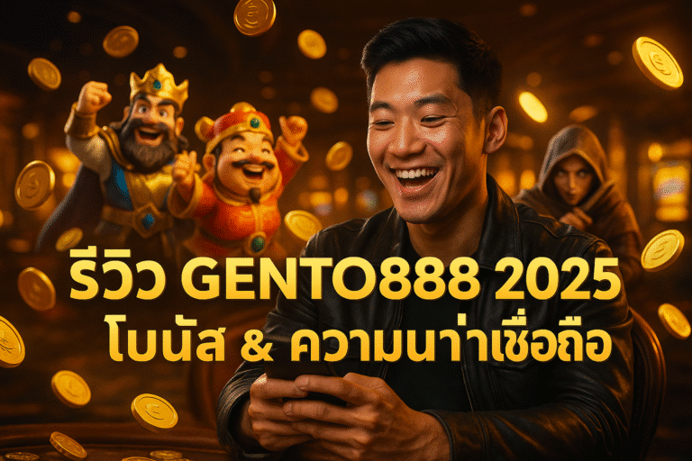 รีวิว GENTO888 2025 โบนัส & ความน่าเชื่อถือ