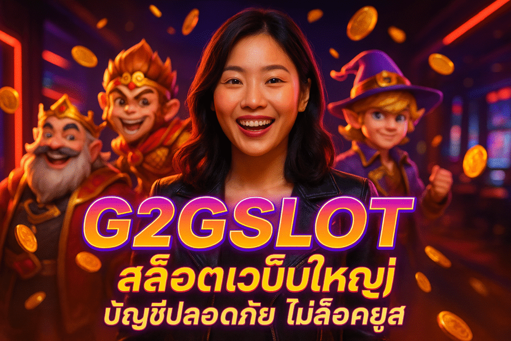 G2GSLOT สล็อตเว็บใหญ่ บัญชีปลอดภัย ไม่ล็อคยูส