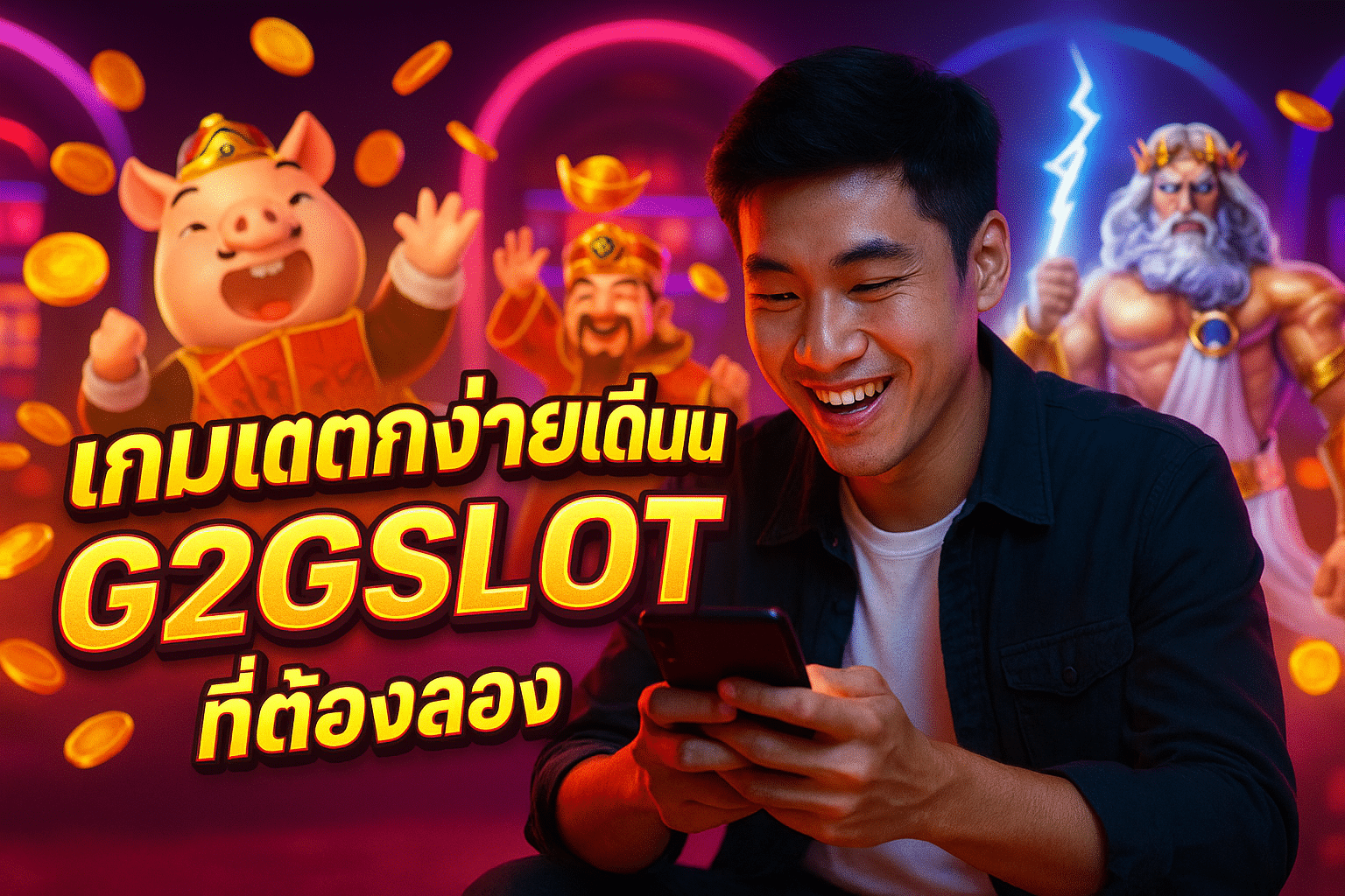 เกมแตกง่ายเดือนนี้บน G2GSLOT ที่ต้องลอง